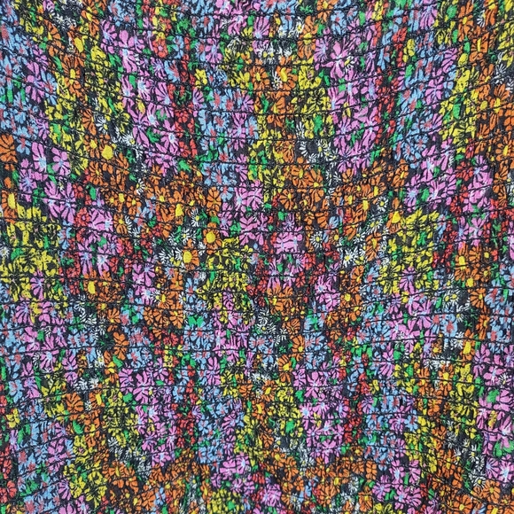 Free People Colorful Bohemian Floral Blouse Size Small - Picture 5 of 8